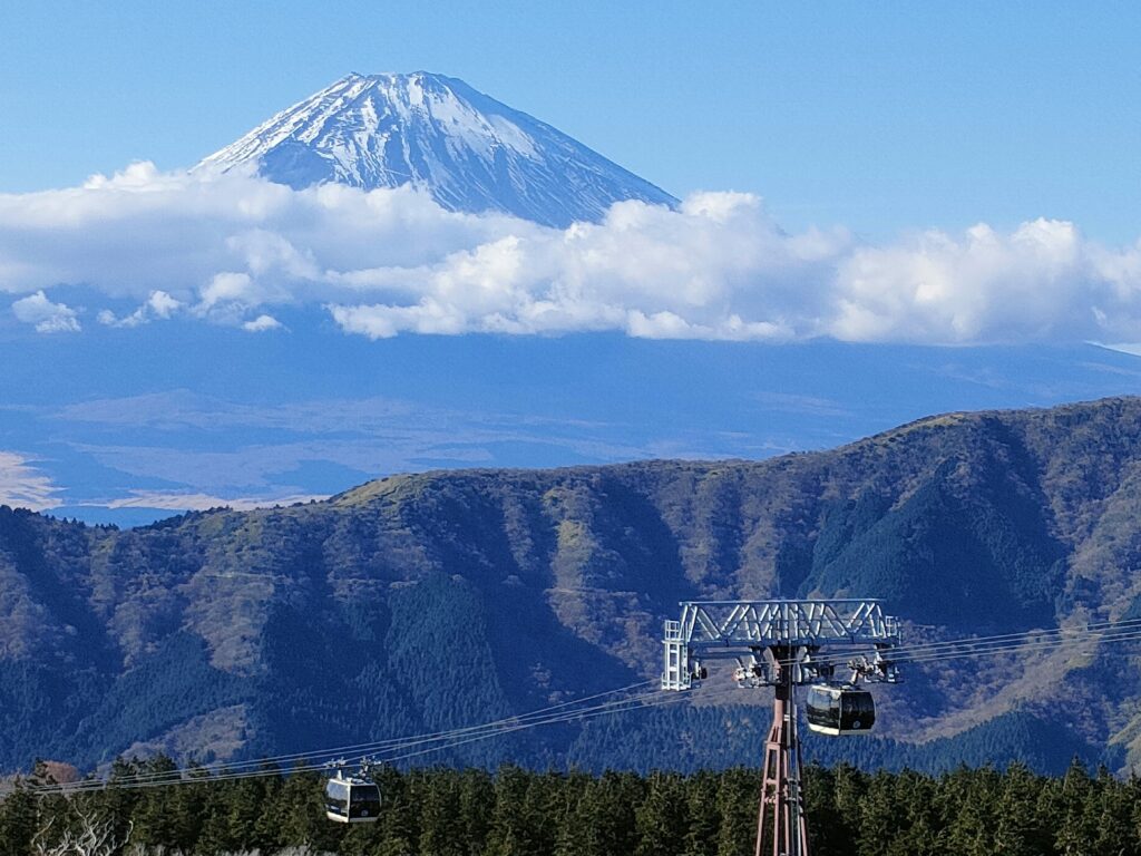 Mt. Fuji viewd from Owakudani