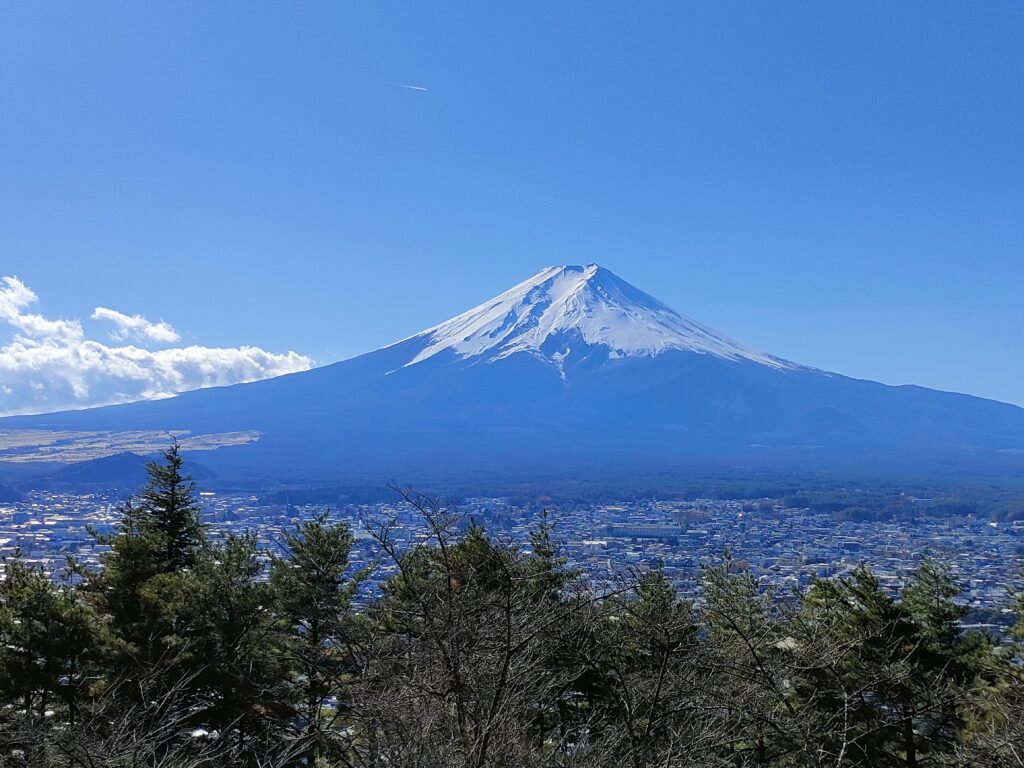 Mt. Fuji viewed from Arakurayama